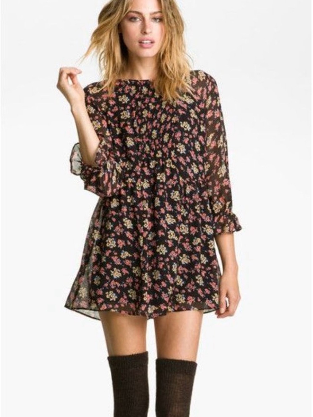 Free People Floral Tunic Dress